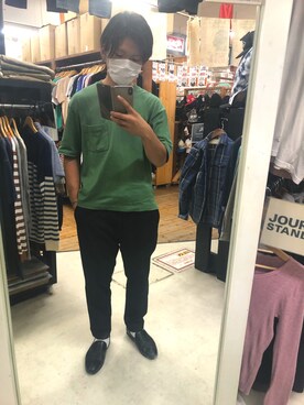 「BEAMS（ビームス）のアイテム（スリッポン）」を使った、かとちゃんさん（メンズ・170cm）の夏コーディネート