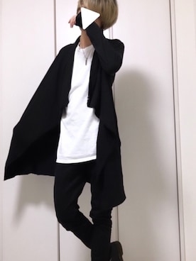 「H&M（エイチ・アンド・エム）のアイテム（カーディガン/ボレロ）」を使った、りくるさん（メンズ・174cm）の秋コーディネート