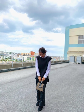 「moussyコーデ」｜Meiさん（レディース・162cm）の冬コーディネート