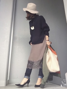 cheryさん（レディース・156cm）の冬コーディネート