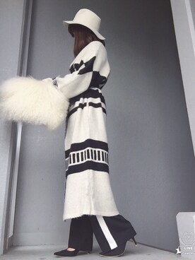 「ファークラッチ」｜cheryさん（レディース・156cm）の冬コーディネート