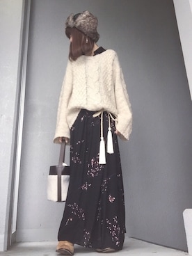 cheryさん（レディース・156cm）の冬コーディネート