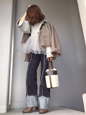 cheryさん（レディース・156cm）の春コーディネート