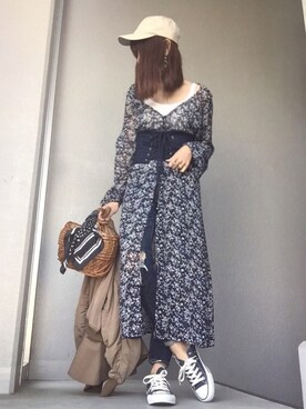 「ドラフトアングリッド」｜「アイテム（その他）」を使った、cheryさん（レディース・156cm）の春コーディネート