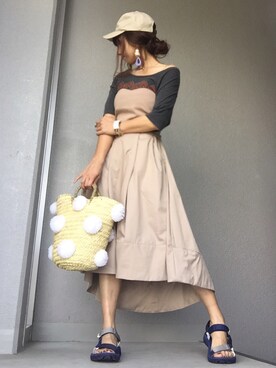 cheryさん（レディース・156cm）の夏コーディネート