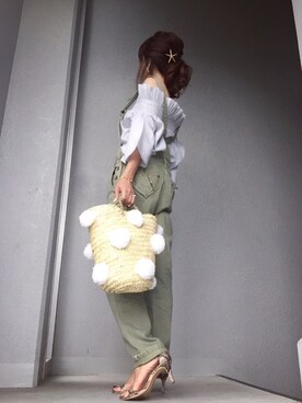 「min@RNA（ミンアットアールエヌエー）のアイテム」を使った、cheryさん（レディース・156cm）の夏コーディネート