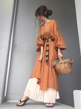 cheryさん（レディース・156cm）の夏コーディネート