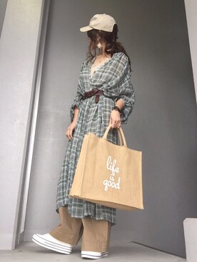 「Daniel Wellington（ダニエルウェリントン）の販売終了クラシックペティット アッシュフィールド32mm（アナログ腕時計）」を使った、cheryさん（レディース・156cm）の春コーディネート