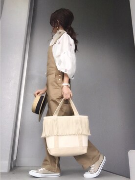 「Daniel Wellington（ダニエルウェリントン）の販売終了 クラシックペティット ボンダイ 32mm（アナログ腕時計）」を使った、cheryさん（レディース・156cm）の春コーディネート