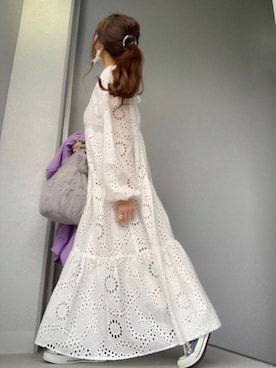 「ANEMONE（アネモネ）のアイテム（その他ヘアアクセサリー）」を使った、cheryさん（レディース・156cm）の冬コーディネート