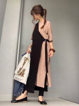 「Aco Design（アコデザイン）のアイテム」を使った、cheryさん（レディース・156cm）の春コーディネート