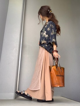 「ANEMONE（アネモネ）のアイテム（その他ヘアアクセサリー）」を使った、cheryさん（レディース・156cm）の春コーディネート