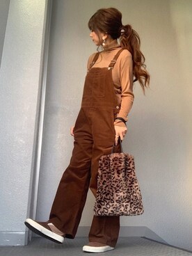 「LA BELLE ETUDE（ラベルエチュード）のアイテム（バッグ）」を使った、cheryさん（レディース・156cm）の冬コーディネート