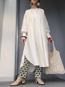 「LOWRYS FARM（ローリーズファーム）のヘンケイバングル　831862（バングル/リストバンド）」を使った、cheryさん（レディース・156cm）の夏コーディネート