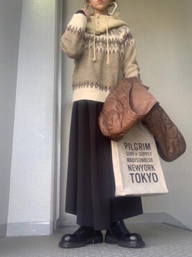 cheryさん（レディース・156cm）の冬コーディネート