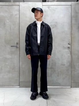 「FILLING PIECES（フィリングピース）のアイテム」を使った、Tomohiro Gunjiさん（メンズ・172cm）の秋コーディネート