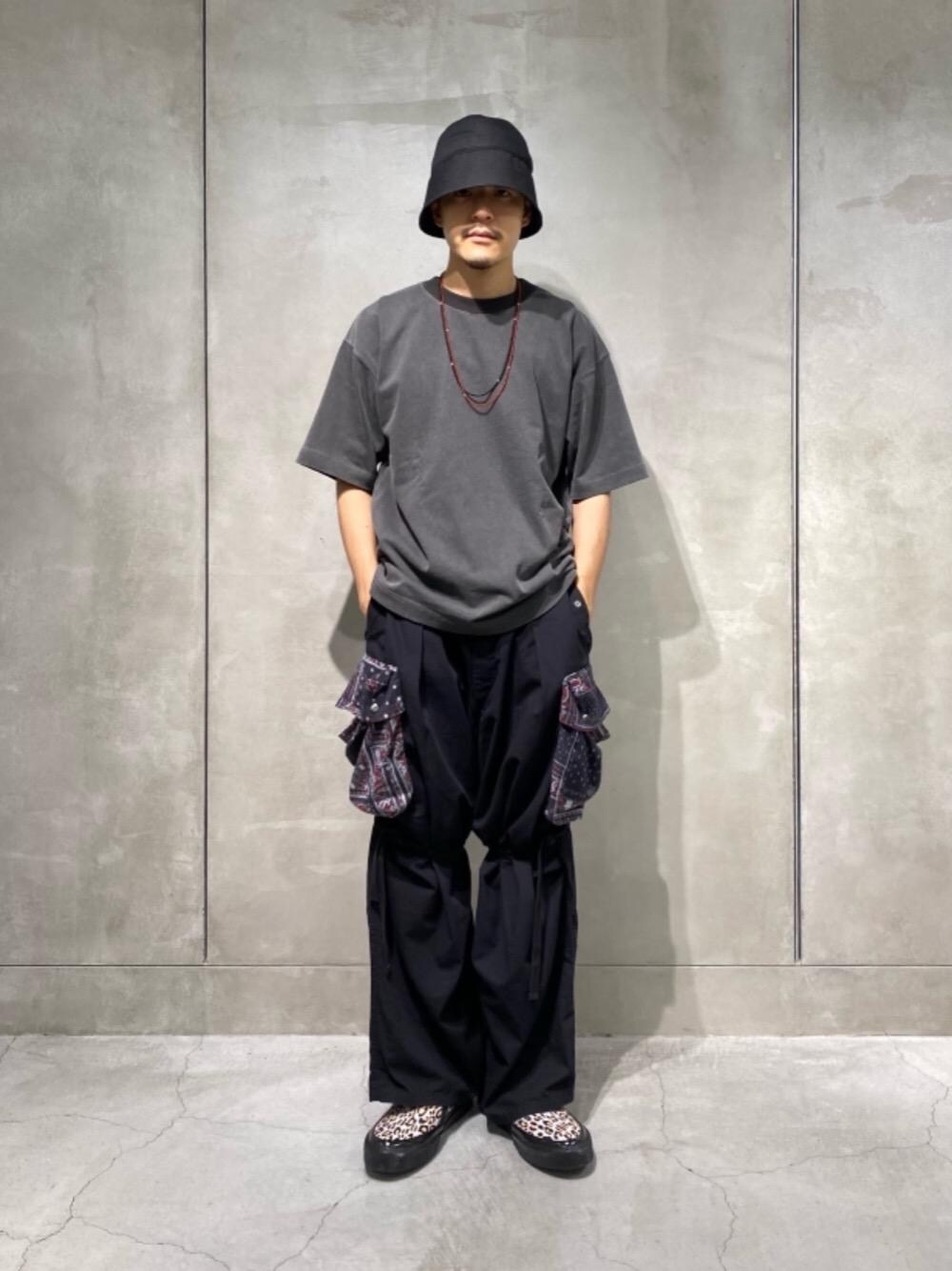 「unitedarrows、monkeytime、articlenumber、beautyandyouth、NineTailor、ROGIC」｜「MONKEY TIMEの＜monkey time＞ BEADS NECKLACE/ネックレス（ネックレス、ブラック系）」を使った、Tomohiro Gunjiさん（メンズ・172cm）の夏コーディネートの1枚目の写真