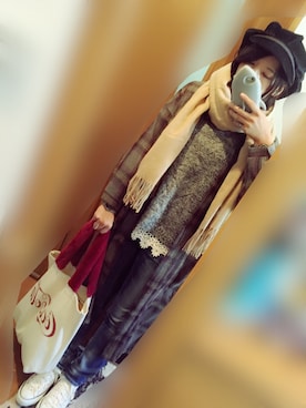 「ANOTHER BRANCH（アナザーブランチ）のアイテム（バッグ）」を使った、うにょぴさん（レディース・157cm）の秋コーディネート