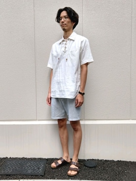 「Jungle Storm（ジャングルストーム）のアイテム（トップス）」を使った、Takehiroさん（メンズ・175cm）の秋コーディネート