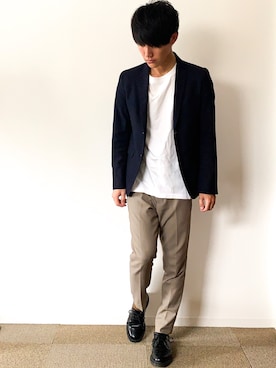 「STUDIOUS SELECT（ステュディオスセレクト）のアイテム（レッグウェア）」を使った、ふくなおさん（メンズ・174cm）の春コーディネート