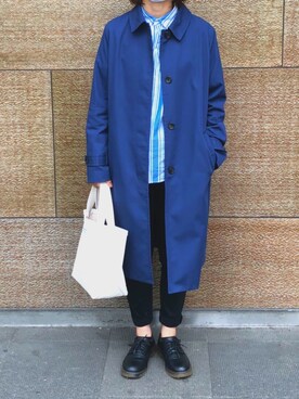 「無印良品（ムジルシリョウヒン）のアイテム（ノーカラージャケット）」を使った、aasさん（レディース・157cm）の春コーディネート