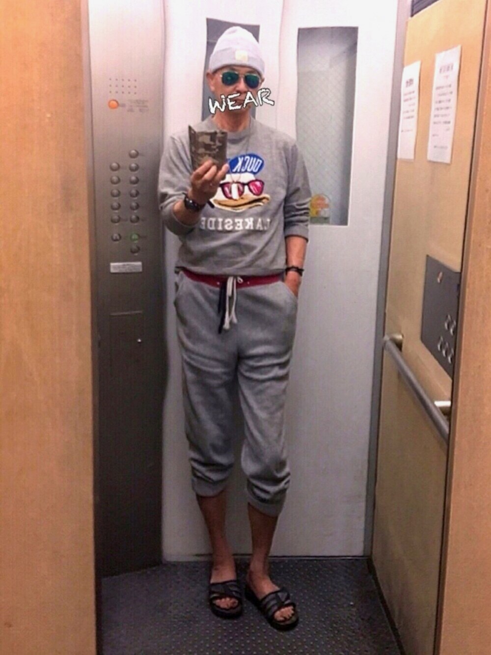 「リラックススタイル」｜「Bene di mallのスエット裏起毛ロングパンツ（その他パンツ、グレー系）」を使った、K-Kenji⚾️さん（メンズ・174cm）の春コーディネートの1枚目の写真