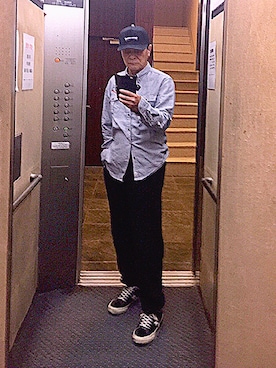 「アイテム（キャップ）」を使った、K-Kenji⚾️さん（メンズ・174cm・70代）の秋コーディネート