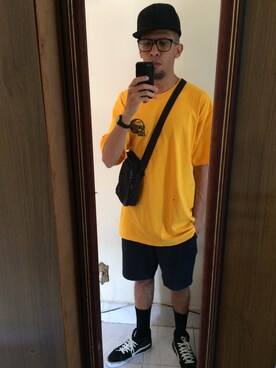 「OBEY」｜「アイテム（Tシャツ/カットソー）」を使った、HNRK さん（メンズ・176cm）の春コーディネート