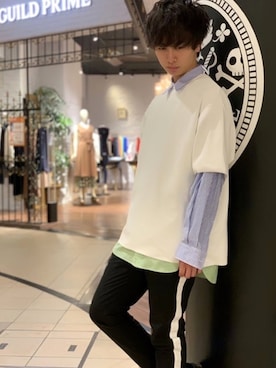 「A(LeFRUDE)E（アレフルード）のアイテム」を使った、SHOYAさん（メンズ・173cm）の春コーディネート