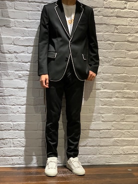 「MSGM（エムエスジーエム）のアイテム（トップス）」を使った、SHOYAさん（メンズ・173cm）の夏コーディネート