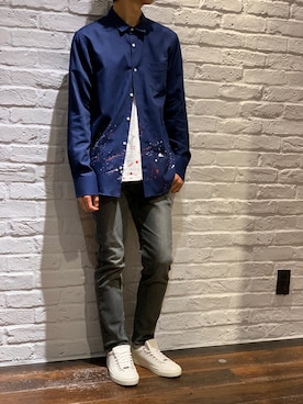「RED CARD TOKYO（レッドカード）のアイテム」を使った、SHOYAさん（メンズ・173cm）の秋コーディネート