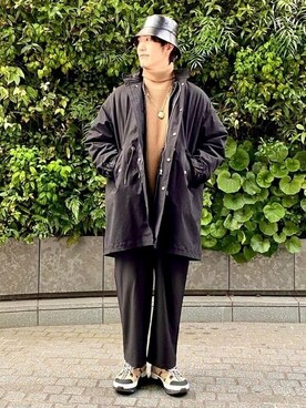 「BeAMS DOT（ビームスドット）のアイテム（モッズコート）」を使った、BeAMS DOTさん（メンズ・180cm）の秋コーディネート