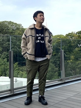 「BeAMS DOT（ビームスドット）のアイテム（ジャケット/アウター）」を使った、BeAMS DOTさん（メンズ・173cm）の冬コーディネート