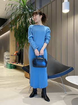 「BEAMS」｜「アイテム（ボストンバッグ）」を使った、BeAMS DOTさん（レディース・158cm）の冬コーディネート
