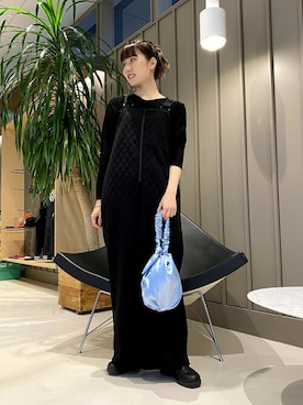 「BeAMS DOT（ビームスドット）のアイテム（サロペット/オーバーオール）」を使った、BeAMS DOTさん（レディース・158cm）の冬コーディネート