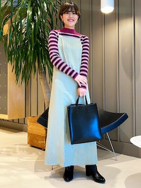 「BeAMS DOT（ビームスドット）のアイテム（ワンピース/ドレス）」を使った、BeAMS DOTさん（レディース・160cm）の冬コーディネート