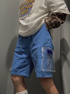 「加个微信のアイテム（その他、ホワイト系）」を使った、折原临也さん（メンズ・168cm）の秋コーディネート