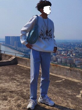 「Supreme （シュプリーム）のアイテム（バッグ、その他）」を使った、折原临也さん（メンズ・168cm）の秋コーディネート