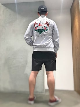 「B'2nd（ビーセカンド）のアイテム（ジャケット/アウター）」を使った、あかおさん（メンズ・171cm）の夏コーディネート