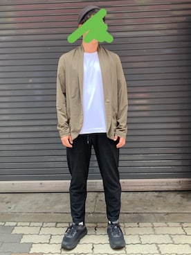 「残暑コーデ」｜「アイテム（ジャケット/アウター）」を使った、あかおさん（メンズ・171cm）の秋コーディネート