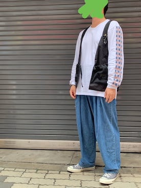 「COMFY（コンフィー）のアイテム」を使った、あかおさん（メンズ・171cm）の秋コーディネート