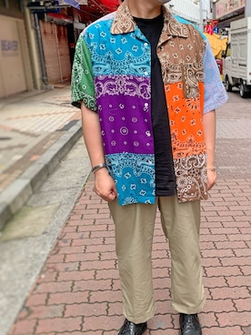 あかおさん(メンズ・171cm)の春コーディネート