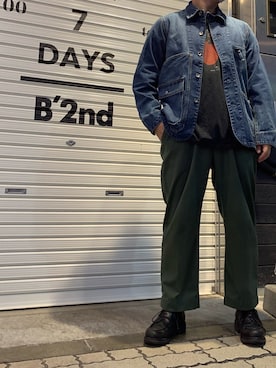 あかおさん（メンズ・171cm）の秋コーディネート