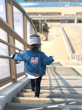 「おんなのこコーデ」｜「アイテム（デニムジャケット）」を使った、ikstさん（キッズ・100cm）の秋コーディネート