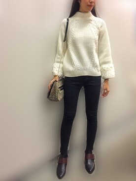 yurie♡さん（レディース・170cm）の冬コーディネート