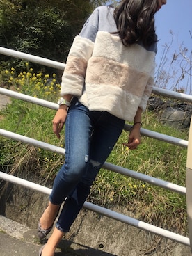 「FREE'S MART（フリーズマート）のアイテム（ハンチング/ベレー帽）」を使った、yurie♡さん（レディース・170cm）の春コーディネート