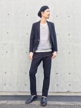 MA-NAさん（メンズ・187cm）の秋コーディネート