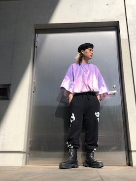 「DIESEL（ディーゼル）のNECKLACE　DX1265931（ネックレス）」を使った、ダー澤さん（メンズ・165cm）の春コーディネート