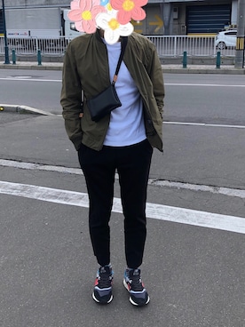 「アイテム（ブルゾン）」を使った、うっちーさん（メンズ・170cm・30代）の春コーディネート