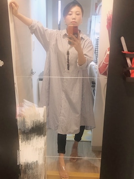 シャツワンピースを使った 女性らしい の人気ファッションコーディネート Wear